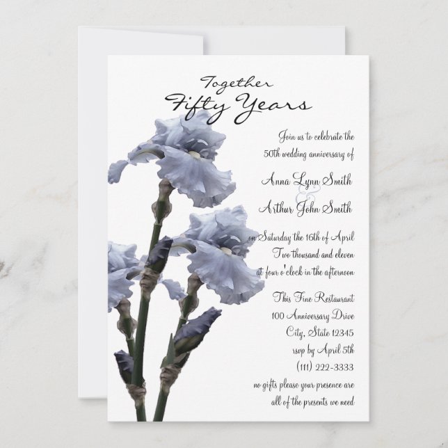 Convites Íris de Aniversário (Frente)