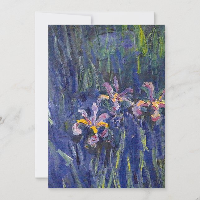 Convites Irises Claude Monet (Frente)