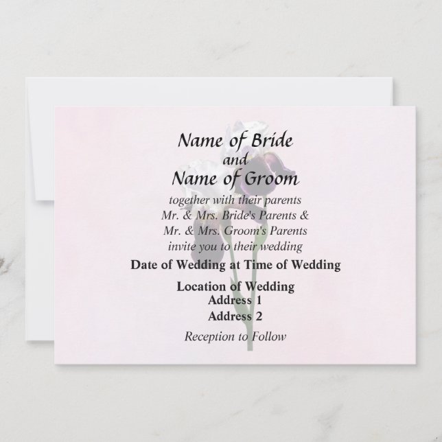 Convites Irises in Love (Frente)