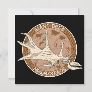 Convites Irish Elk Paleoart Megaloceros Skull