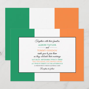 Convites Irish Flag, Flag of Republic of Ireland Wedding (B