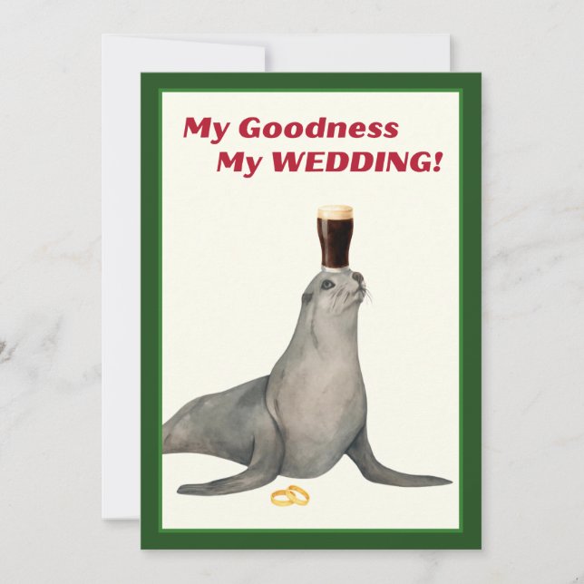 Convites Irish Stout Bridal Shower Invitation (Frente)