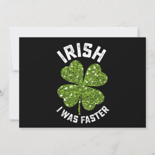 Convites Irlandês Eu Estava Executando O Dia de São Patríci