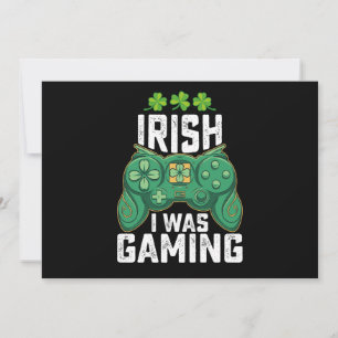 Convites Irlandês Eu Estava Jogando Jogos Jogando Dia de Sã