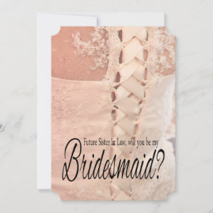 Convites Irmã Futura em Direito, por favor, seja a Bridesm