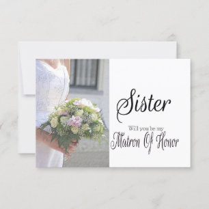 Convites Irmã, por favor, seja minha mãe de honra?