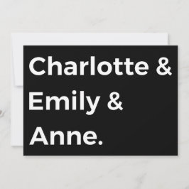 Convites Irmãs Brontë I - Charlotte & Emily & Anne