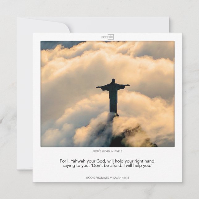 Convites Isaiah 41:13 GOD'S PROMISES (Frente)