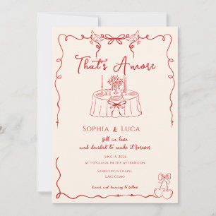 Convites Isso É Amor Casamento Italiano Caprichoso Desenhad