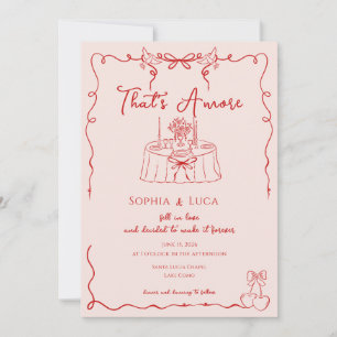 Convites Isso É Amor Casamento Italiano Caprichoso Desenho 