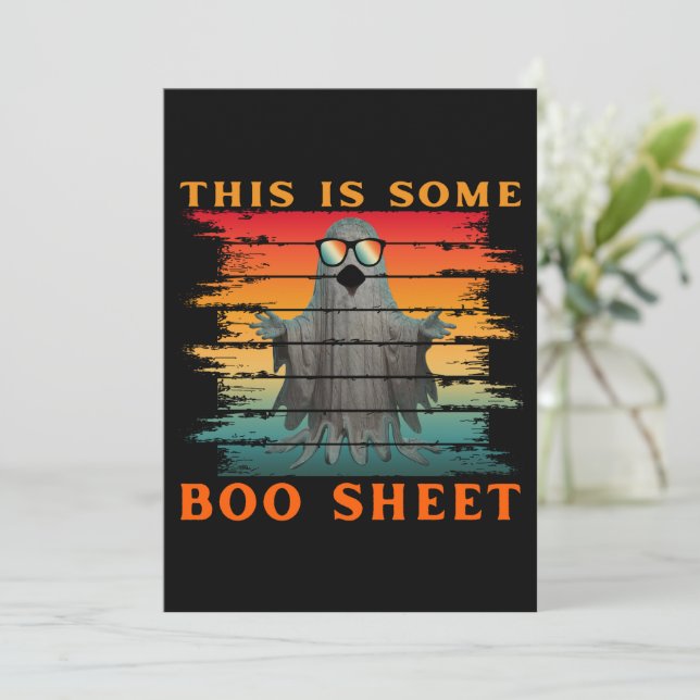 Convites Isto é alguma folha de boo divertida fantasma de h (Em pé/Frente)