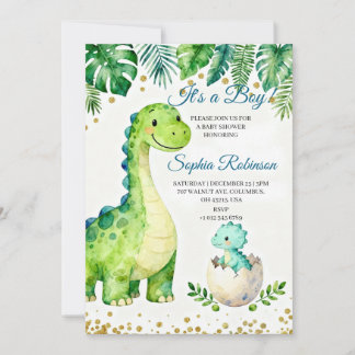 Convites It’s a Boy Baby Shower Invitation 