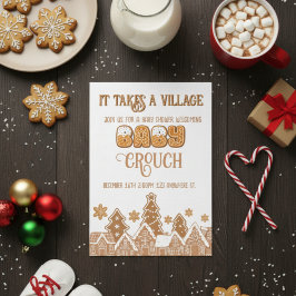Convites "it takes a village" baby shower invitation
