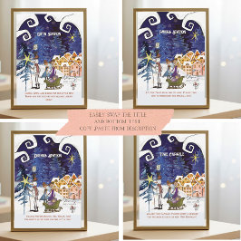 Convites It Takes a Village Universal Sign Suite TEMPLATE