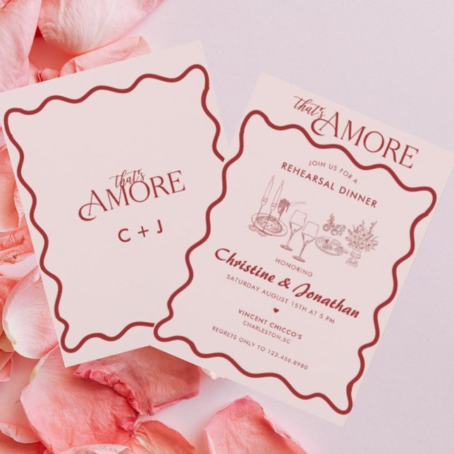 Convites Itália | Comida italiana | Janto de ensaio (Criador carregado)