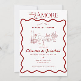 Convites Itália | Comida italiana | Janto de ensaio