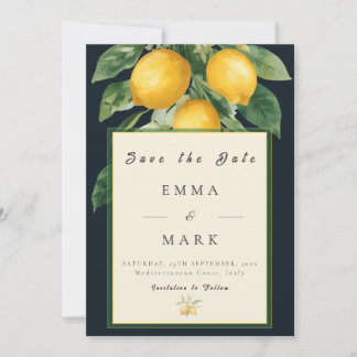 Convites Italian Lemon Save the Date Wedding Invitation