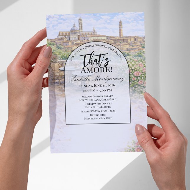 Convites Italian Siena That’s Amore Bridal Shower (Italian Siena That’s Amore Bridal Shower Invitations
)