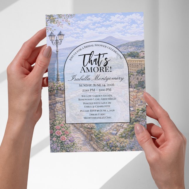 Convites Italian Sorrento That’s Amore Bridal Shower (Italian Sorrento That’s Amore Bridal Shower Invitations
)