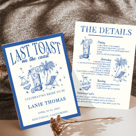 Convites Itinerário da última despedida de solteira na cost