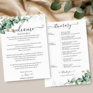 Convites Itinerário de Casamento de Fim de Semana Para Conv