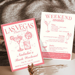 Convites Itinerário de Coquetel Social de Despedida de Solt