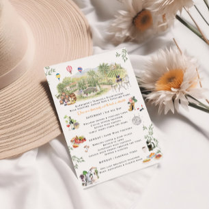 Convites Itinerário de despedida de solteira no Temecula Wi