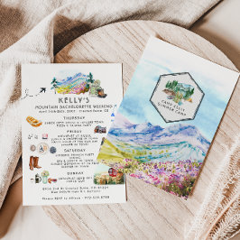 Convites Itinerário de Fim de Semana Bachelorette | Campo d