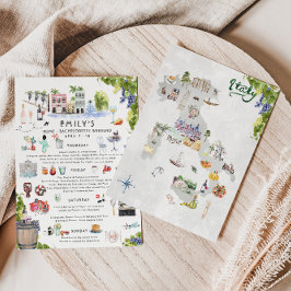 Convites Itinerário de Fim de Semana Bachelorette | Roma, I