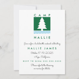 Convites Itinerário de Fim de Semana da Festa de Despedida