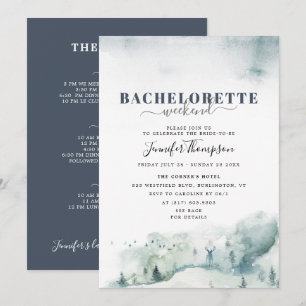 Convites Itinerário de Fim de Semana de Bachelorette de Ca