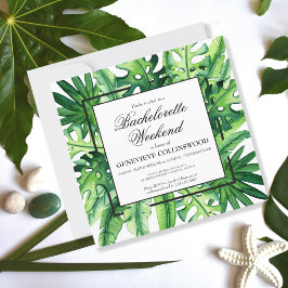 Convites Itinerário de Fim de Semana de Baquelorette Botâni