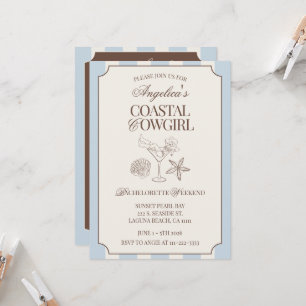 Convites Itinerário de Fim de Semana de Despedida de Soltei