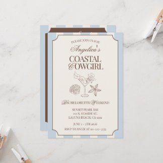 Convites Itinerário de Fim de Semana de Despedida de Soltei