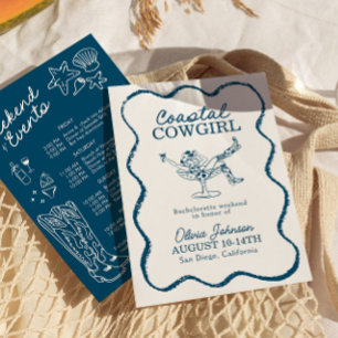 Convites Itinerário de Fim de Semana de Despedida de Soltei