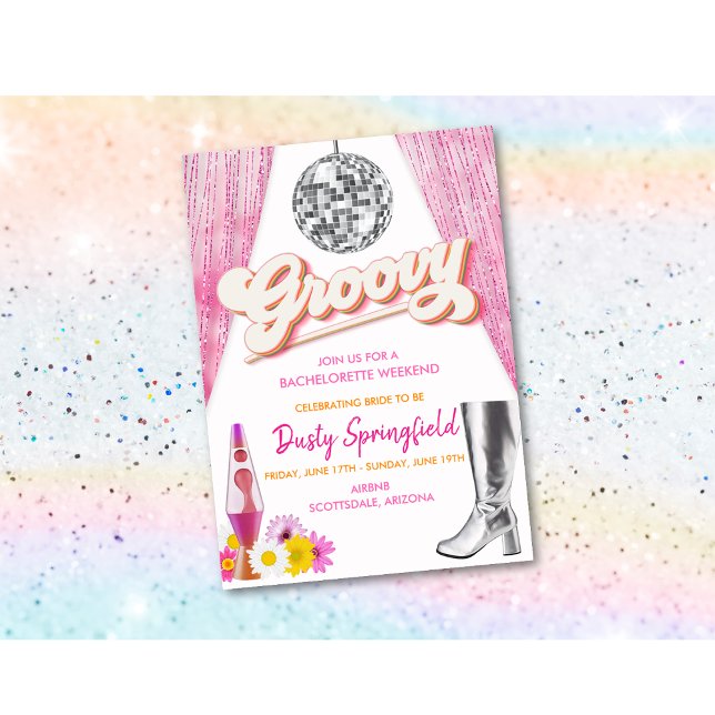 Convites Itinerário de Fim de Semana de Despedida de Soltei (Criador carregado)