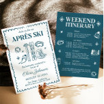 Convites Itinerário do Festa de Fim de Semana de Esqui de A<br><div class="desc">Este Convite Itinerário de Festa de Fim de Semana da Bachelorette Apres Ski apresenta um layout desenhado à mão com ilustrações desenhadas à mão juntamente com fontes escritas à mão! Você tem liberdade para criar algo único! Edite facilmente o texto e as cores para corresponder ao seu estilo! As cores...</div>