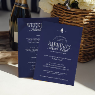 Convites Itinerário do Fim de Semana da Bachelorette Costei