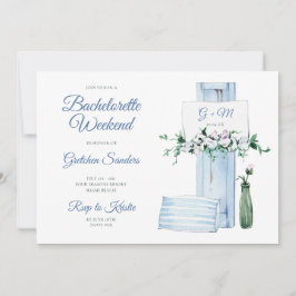 Convites Itinerário do Fim de Semana da Praia Bachelorette