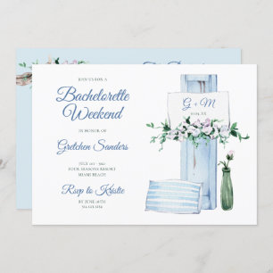 Convites Itinerário do Fim de Semana da Praia Bachelorette