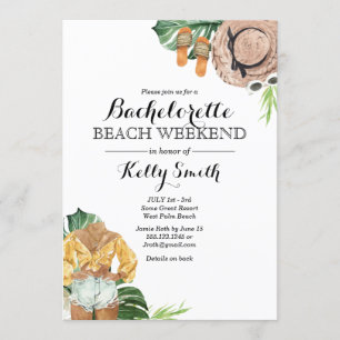 Convites Itinerário do Fim de Semana da Praia da Festa de s