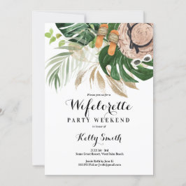 Convites Itinerário do Fim de Semana da Wifelorette Getaway
