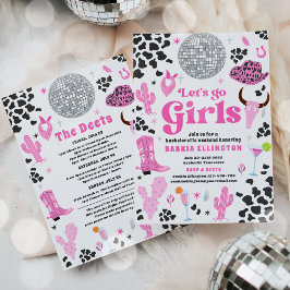 Convites Itinerário do Fim de Semana de Nashville Bachelore