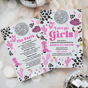 Convites Itinerário do Fim de Semana de Nashville Bachelore
