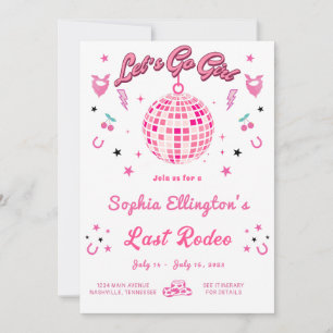 Convites Itinerário do Fim de Semana do Disco da Cowgirl