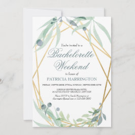 Convites Itinerário Elegante de Fim de Semana de Despedida 