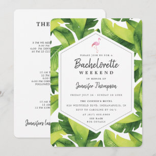 Convites Itinerário tropical do fim de semana de