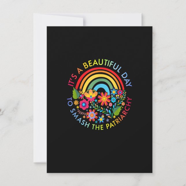 Convites Its A Beautiful Day To Smash The Patriarchy Femini (Frente)