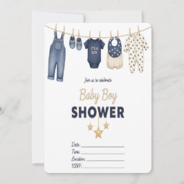 Convites It's a Boy Baby Shower Invitation 