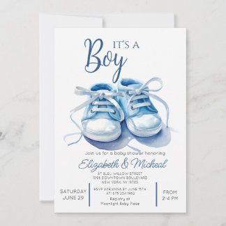 Convites Its A Boys Theme Baby Shower Invitation